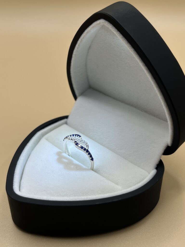 Anillo Promesa Destello Azul