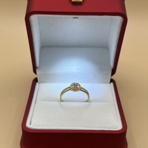 Anillo Halo Soleil en Oro