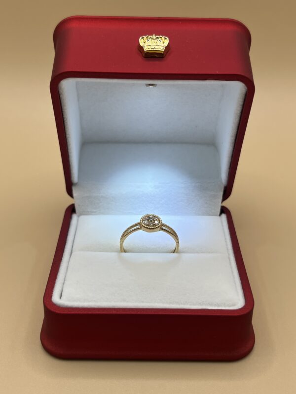 Anillo Halo Soleil en Oro
