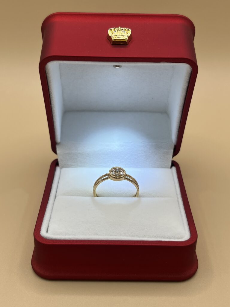 Anillo Halo Soleil en Oro