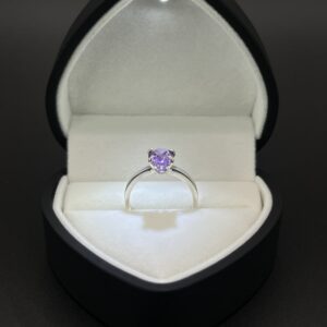 Anillo de Plata Destello Violeta