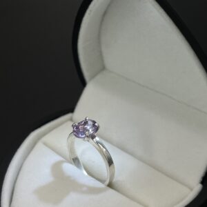 Anillo de Plata Destello Violeta