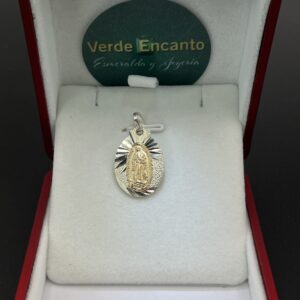 Medalla Guadalupana Destellos en Plata y Rodio