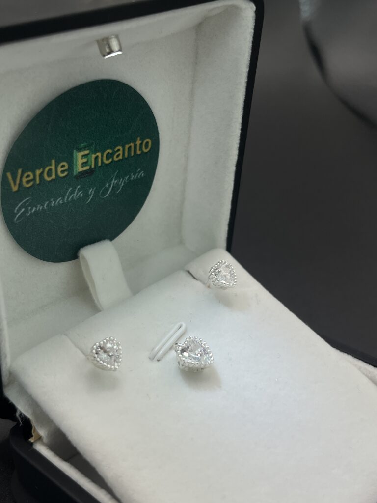 Set de Plata "Corazón Radiante"
