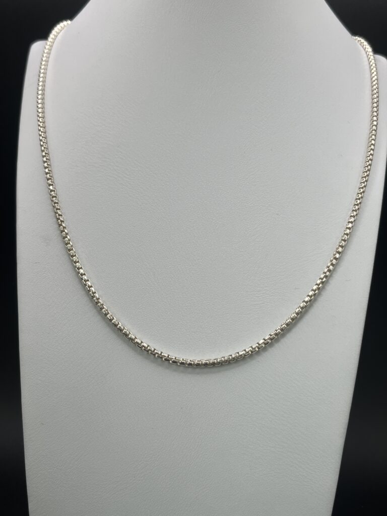 cadena veneciana redonda plata