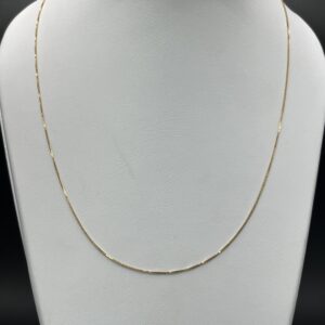 Cadena de Oro Italiano Tejido Veneciano Fino