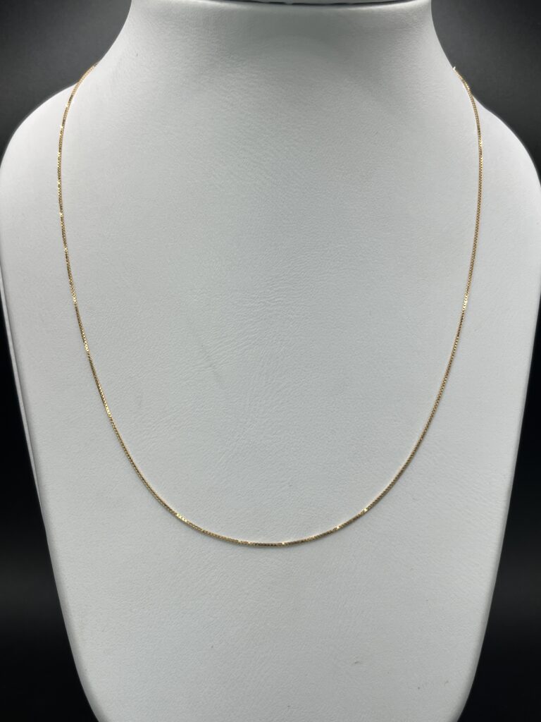 Cadena de Oro Italiano Tejido Veneciano Fino