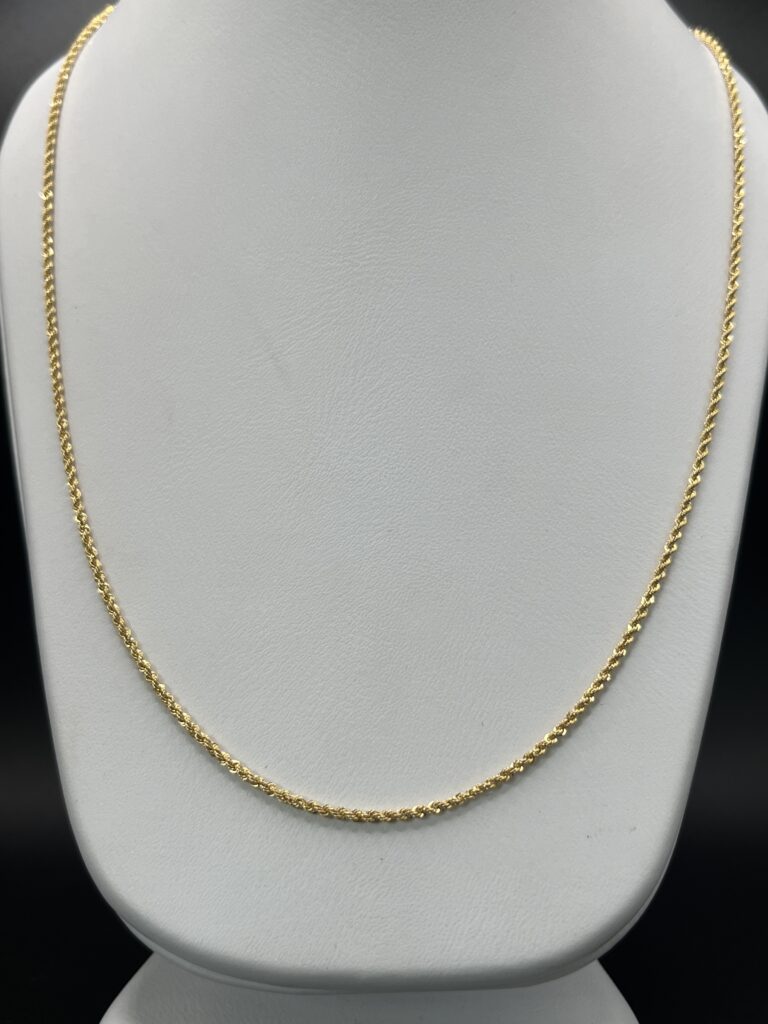 Cadena de Oro Italiano Tejido Cordón
