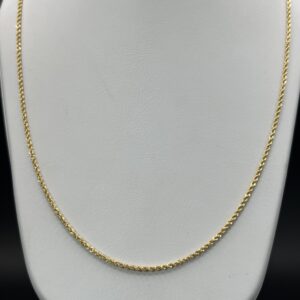 Cadena de Oro Italiano Tejido Cordón