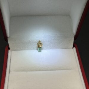 Dije de Oro con Canutillo Verde encanto