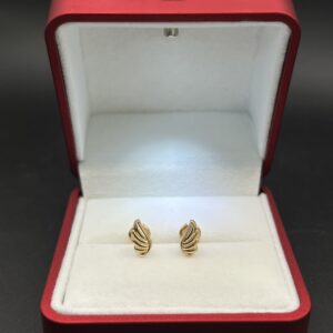 Topos en Oro de 18k Diseño "Alas de Ángel"