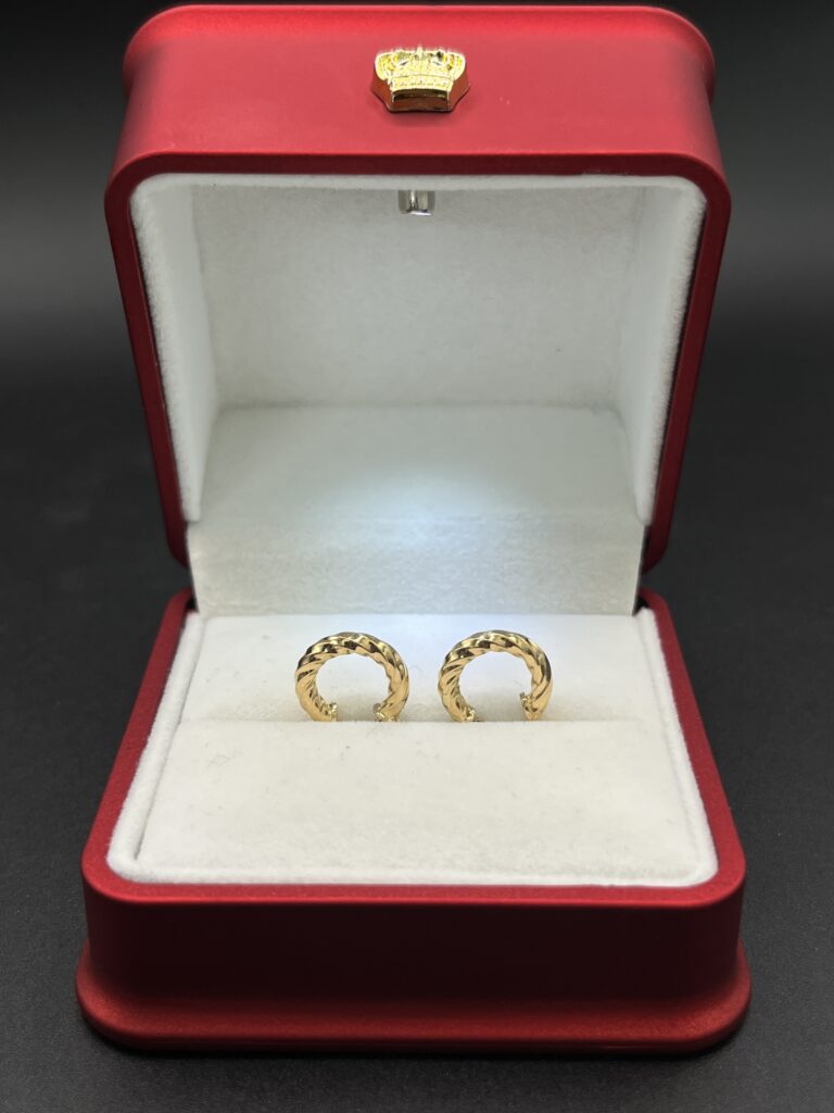 Candongas Entorchadas en Oro de 18K