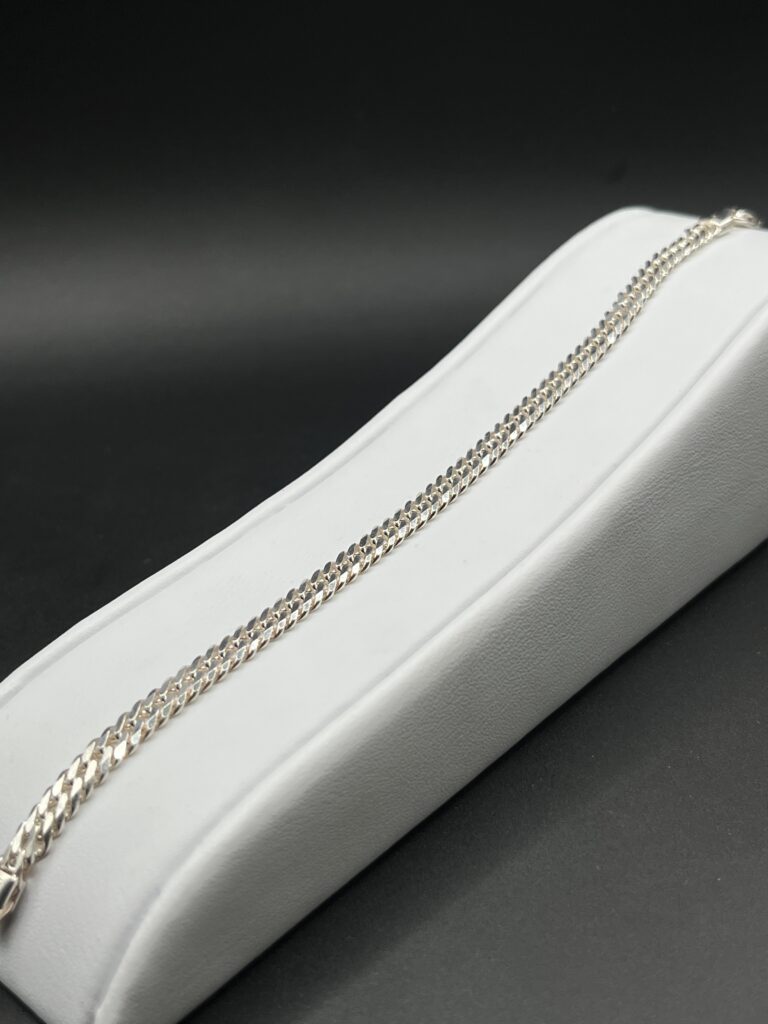 Pulsera Doble Eslabón "Grumet Twin" en Plata de Ley 925