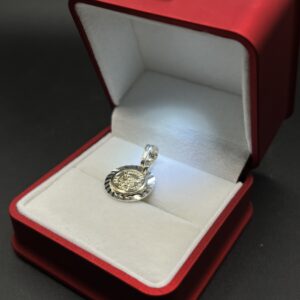 Dije Medalla de San Miguel Arcángel en Plata