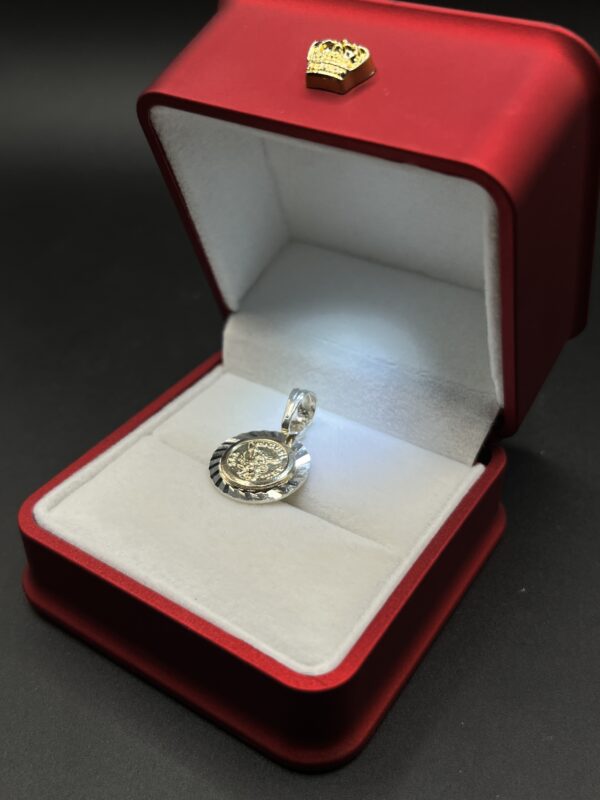 Dije Medalla de San Miguel Arcángel en Plata