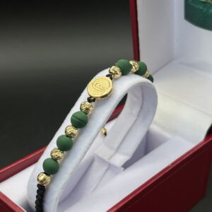 Manilla "Milagrosa Verde" en Oro de 18K